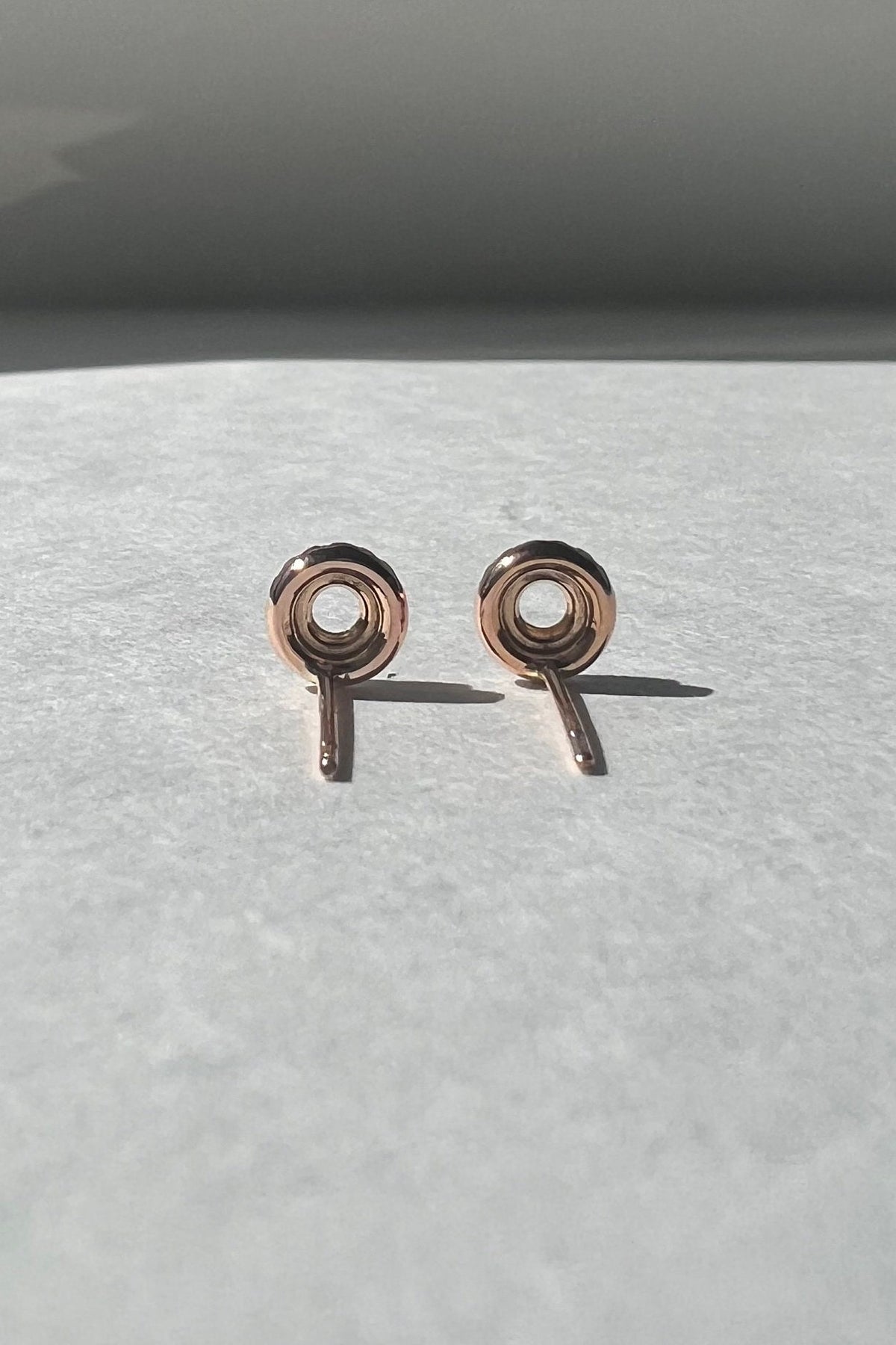 Genuine Diamond Eternity Stud Earrings, 18k Solid Gold, April Birthstone, Gift for Her
