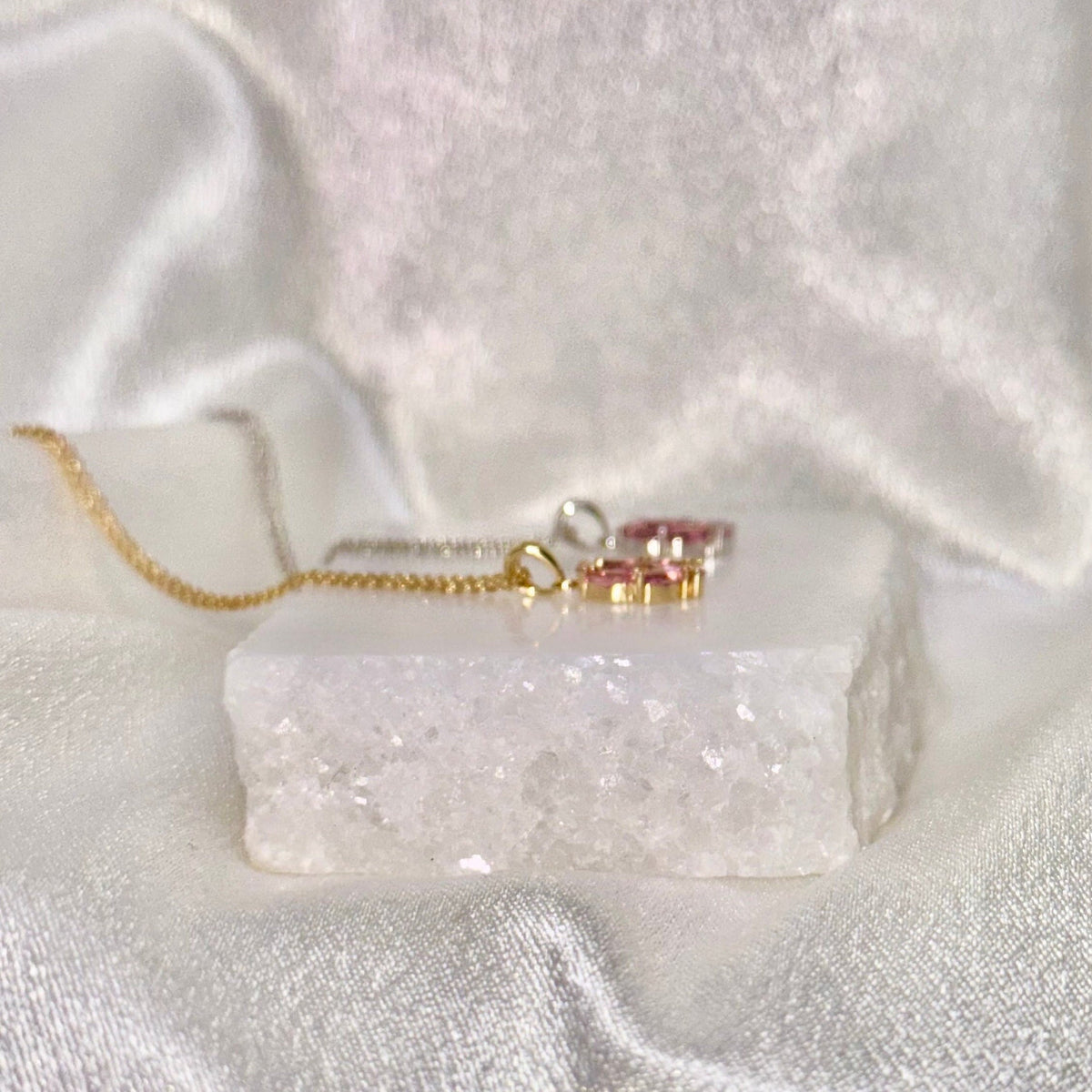 Genuine Marquise Cut Tourmaline Pendant | 14k Solid Gold