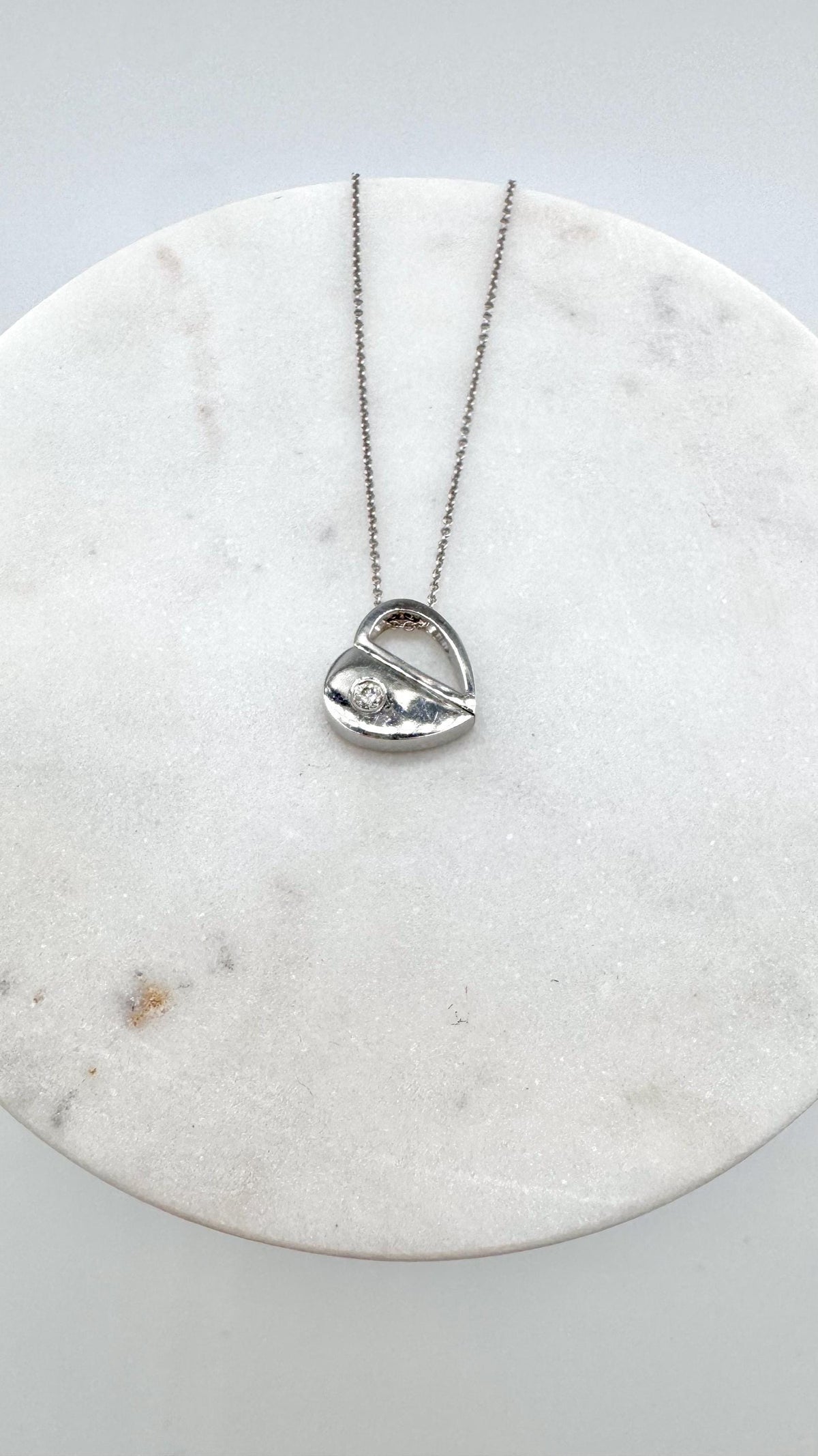 Genuine Ruby and Diamond Heart Pendant in 14k Solid Gold