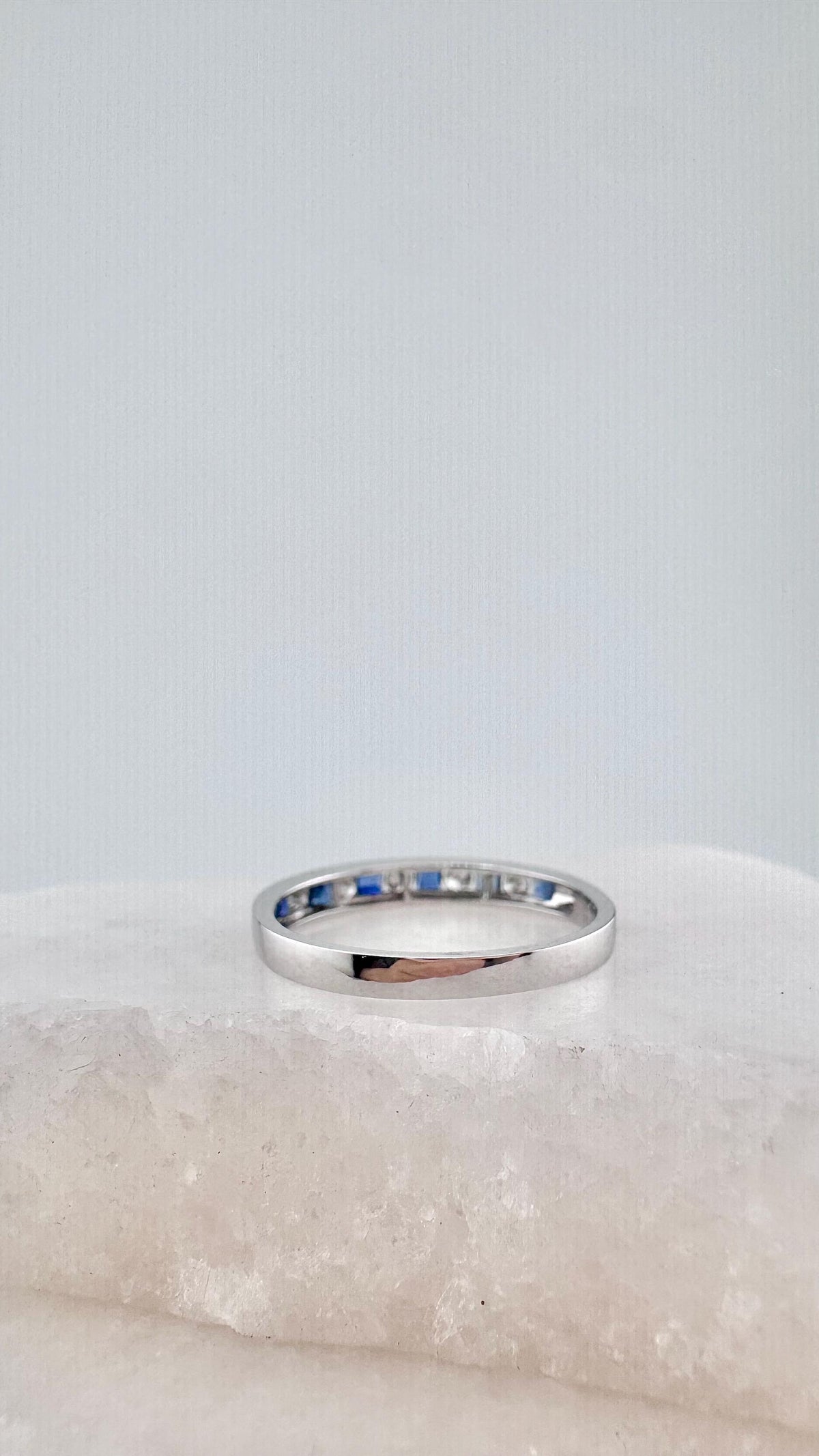 Genuine Sapphire Ruby Emerald and Diamond Stacker Ring｜18k Solid Gold